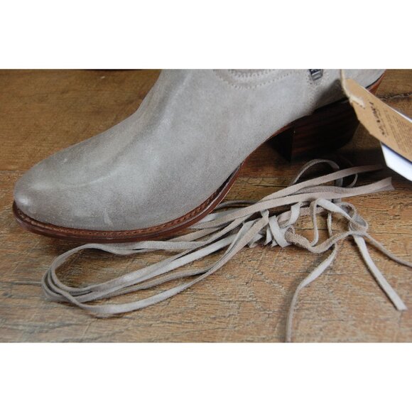 NWT Sendra Good Year Welted Leather Boots Ankle Bootie Women's 40 Gray Zip Braid - Picture 8 of 10